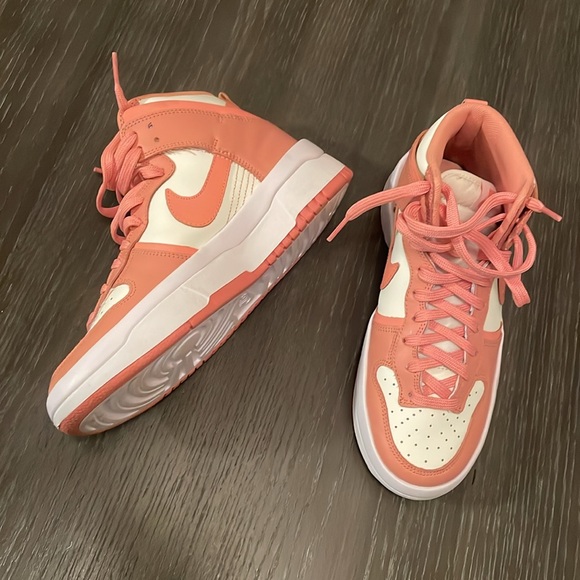 (Women) Nike Dunk High UP 'Sail Light/Crimson Bliss' DH3718-107 NWOT - Picture 11 of 12